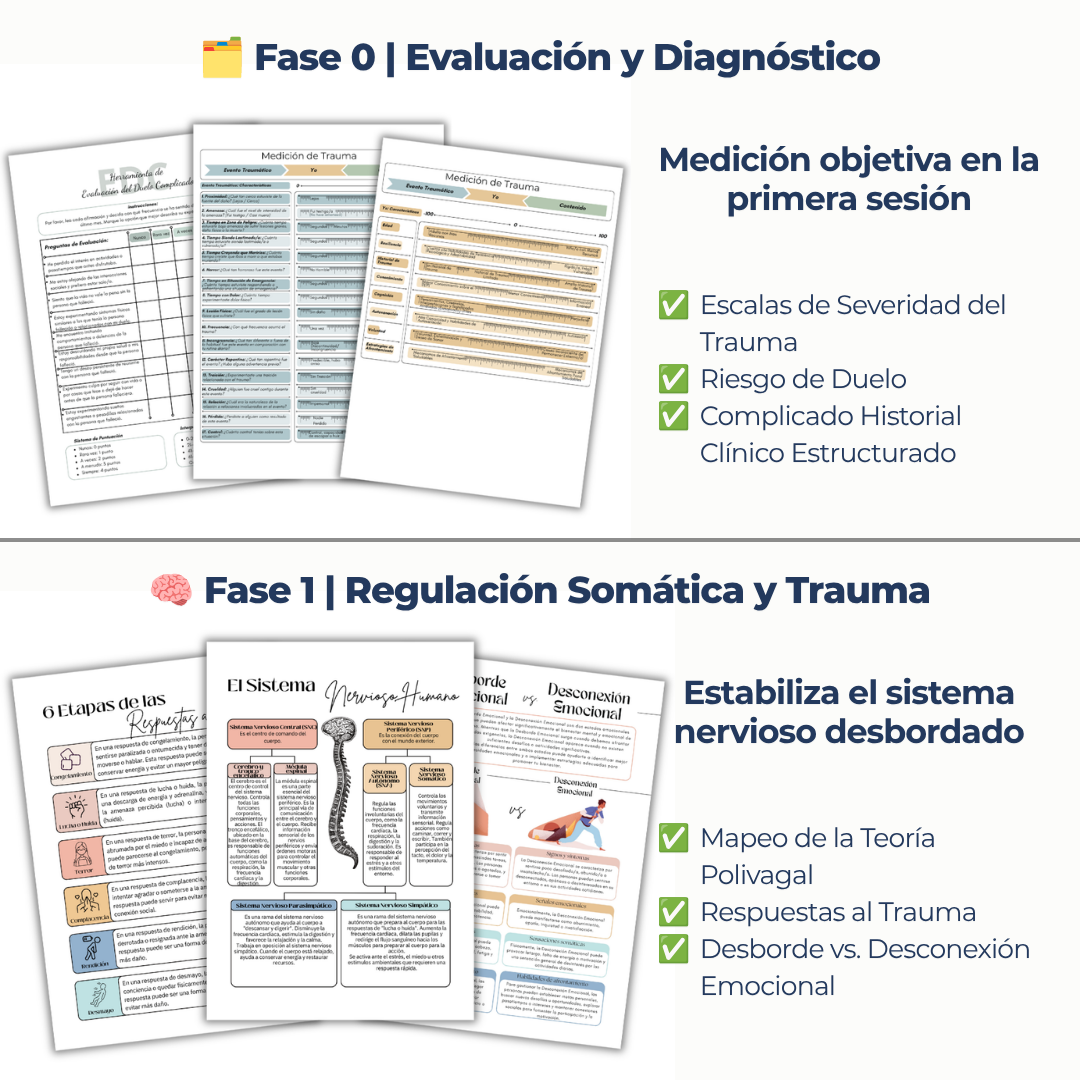 Sistema Sanar (8 Fases Clínicas + 400 páginas listas para imprimir) + Bonos de Regalo