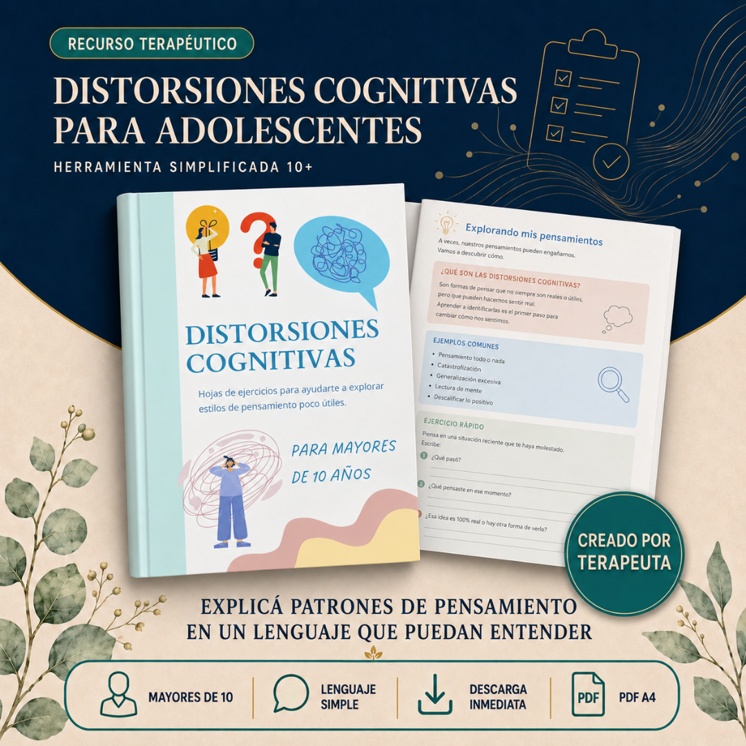 Ficha de Distorsiones Cognitivas para Adolescentes